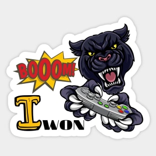 BOOOM I WON Sticker